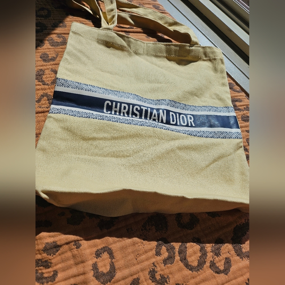 New! Christian Dior Tote Bag DIORIVIERA Beige Novelty